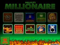 Игровой набор Multi Millionaire 3 от компании Белатра. Экран выбора игр